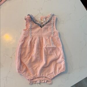 Pink Sleeveless Baby Jumpsuit